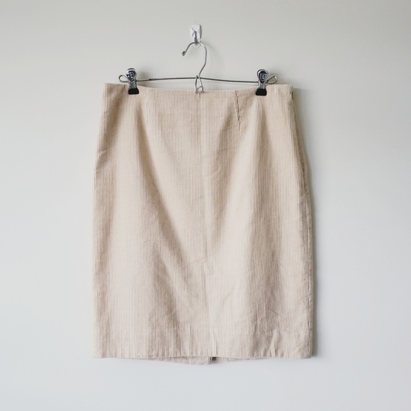 Anthropologie Maeve Tan Corduroy Skirt - Picture 2 of 7